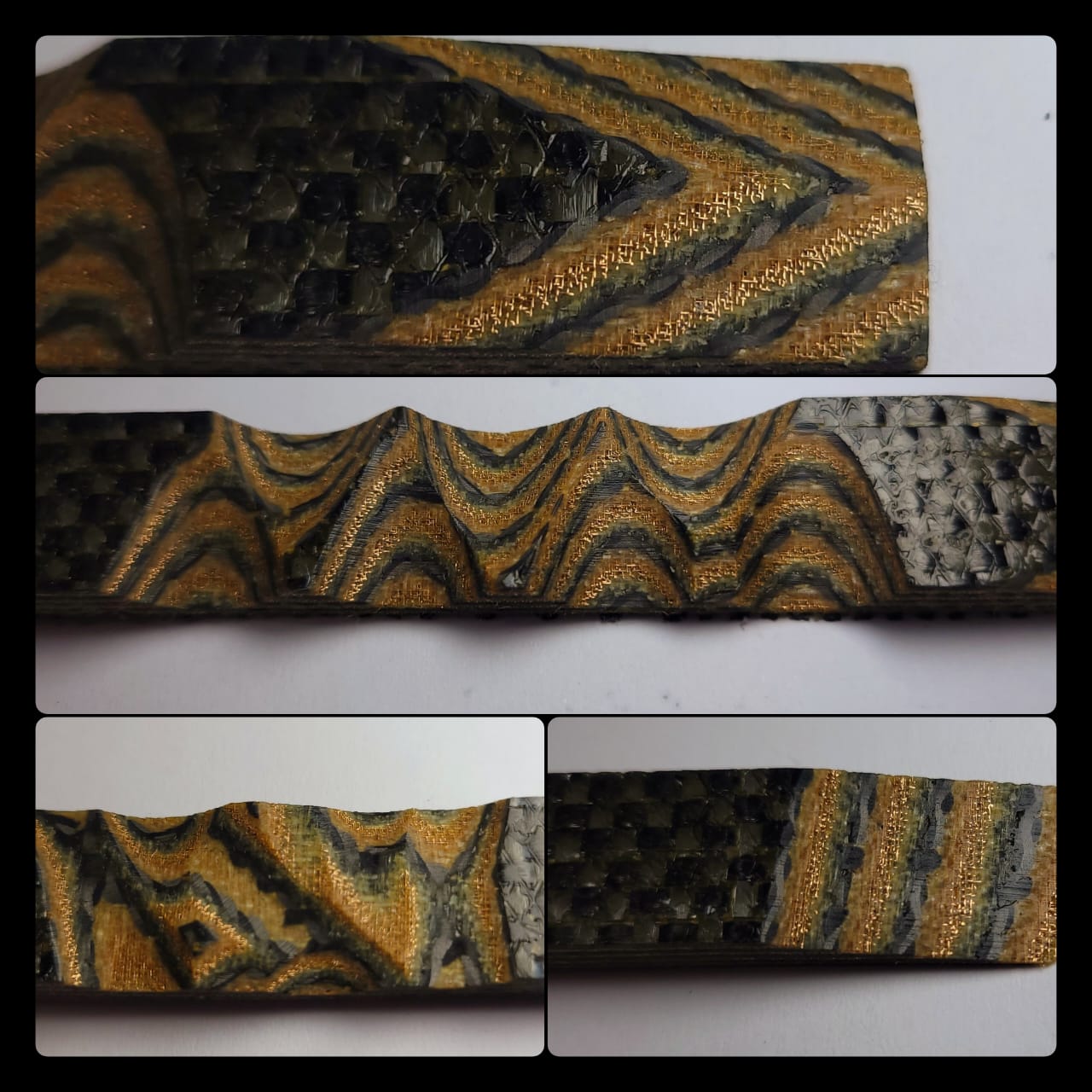 Carbon Fibre & G10 Bronze Layers