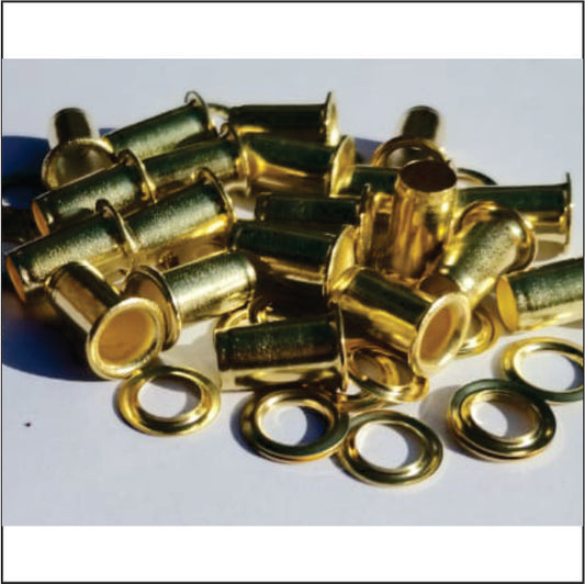 Eyelet Brass +Brass Wr 9x12x6.3mm p 20