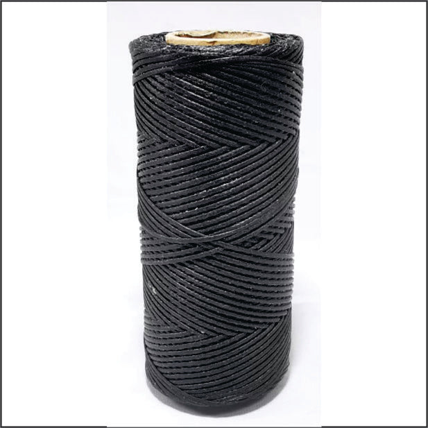 Wax thread - Flat Cotton Black 100m