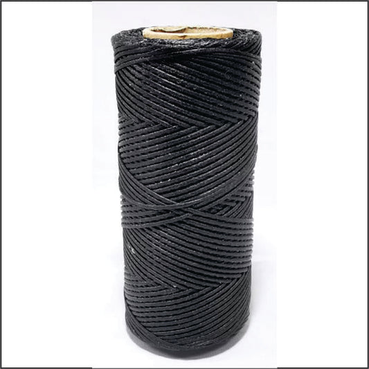 Wax thread - Flat Cotton Black 100m