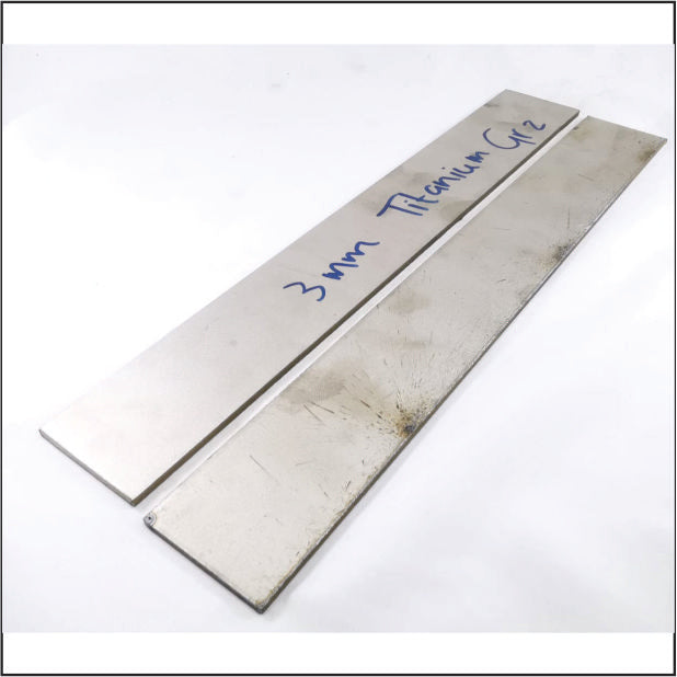 Titanium Sheet 3.0 x 40 x 300mm (Gr 2)