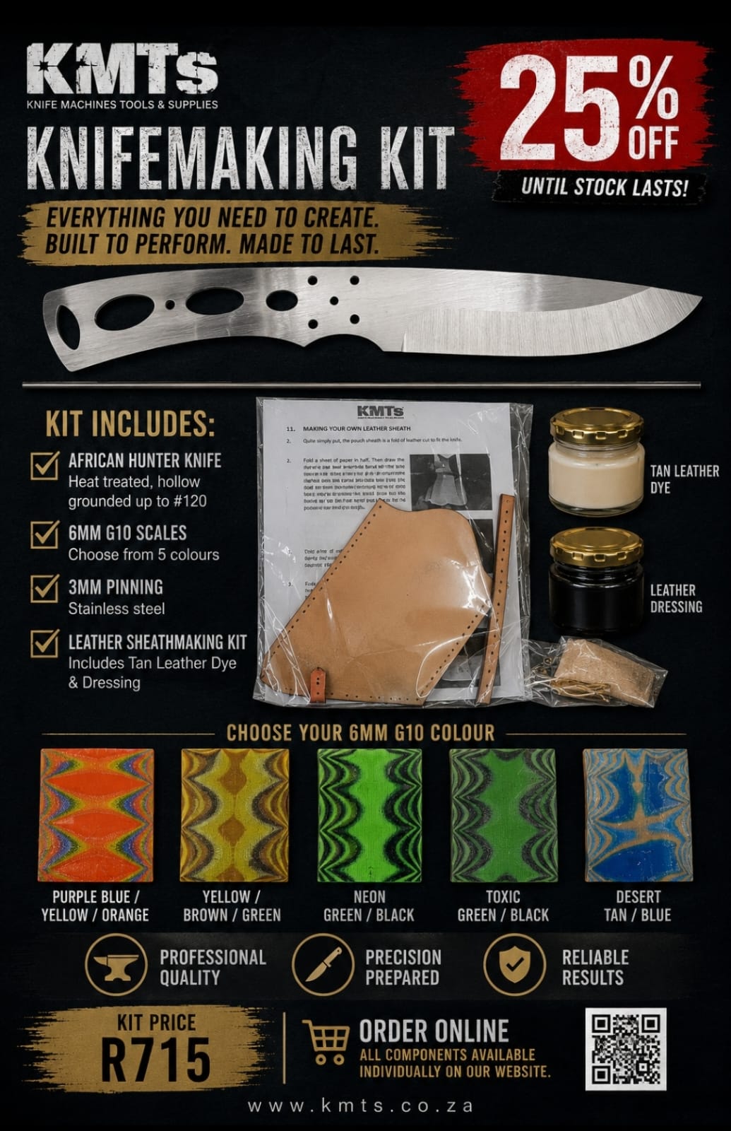 African Hunter Knife Makers Kit