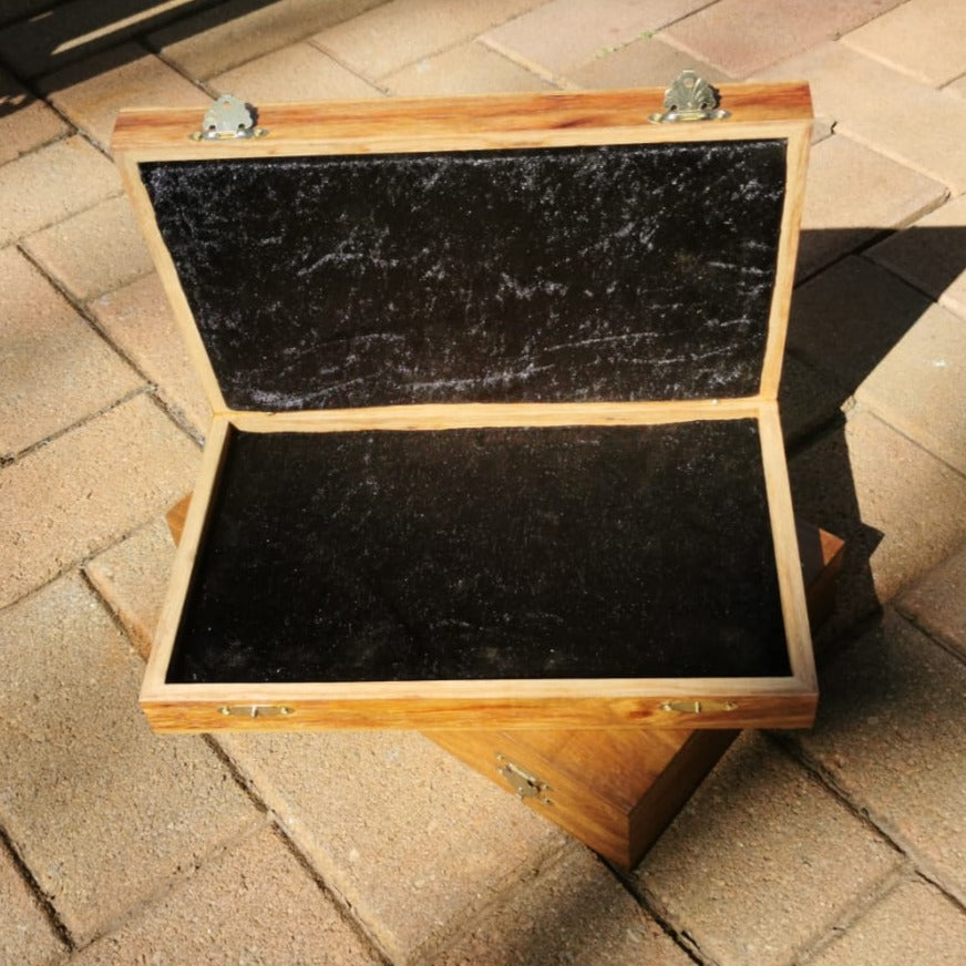 Africa Hardwood Boxes 300x180x40mm