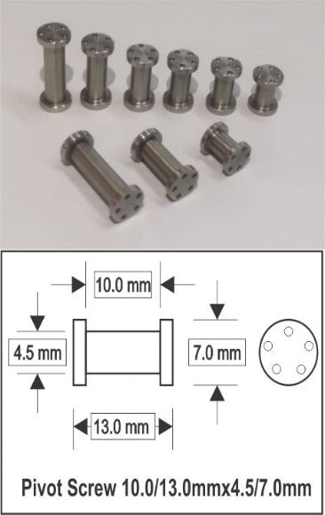 Pivot Screw 10.0/13.0mmx4.5/7.0mm