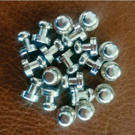 Post Studs & Screw 1 Pair Ant Brass