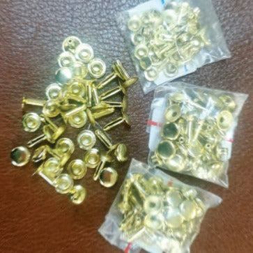 Leather Rivets BP Brass 09mm (20Sets)