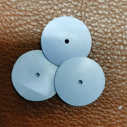 Rubber L/Blue Domed Disk