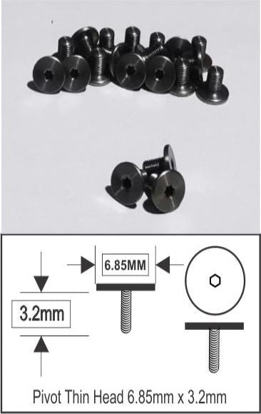 Pivot Thin Head 6.85x3.0x3.2mm Fine