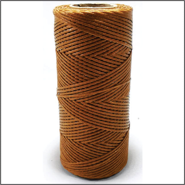 Wax thread - Flat Coton light Brown 100m