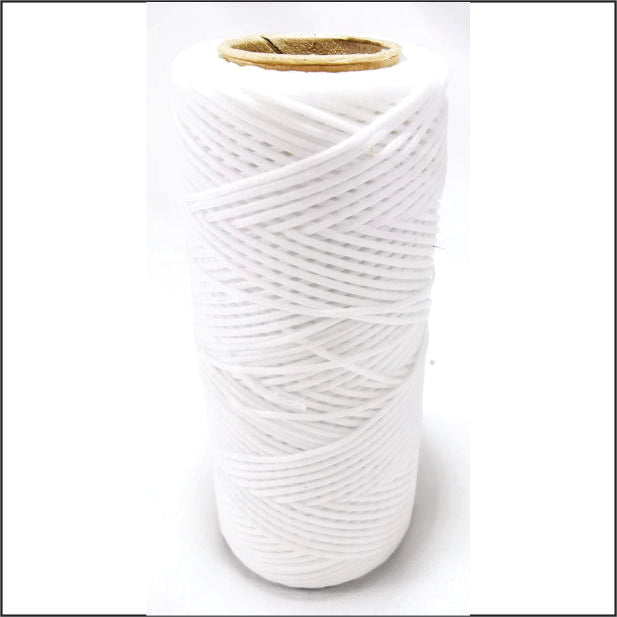 Wax thread - Flat Cotton White 100m