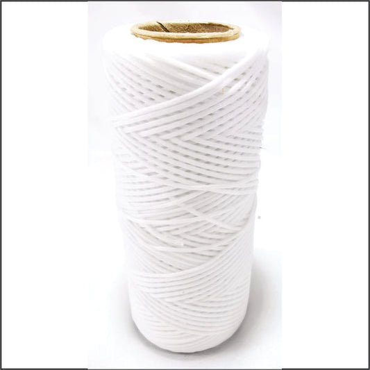 Wax thread - Flat Cotton White 100m