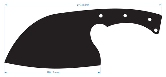 Serbian Cleaver Large - 4x278mm