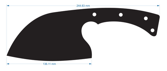 Serbian Cleaver Medium - 3.3x240mm AEBL