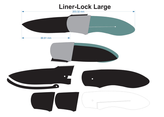 Liner-Lock 11L - 203/122/81mm - Titanium