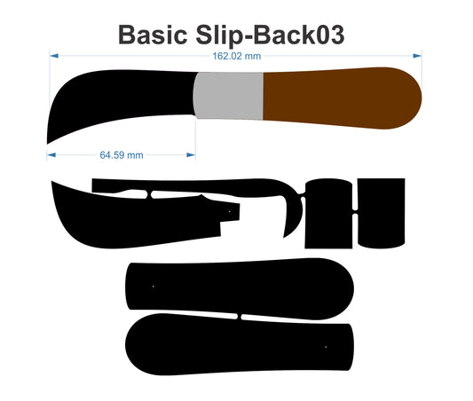Straight Biltong S/Back Kit -163/99/64mm