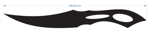 Scull & Spear Fighter - 3x260mm 440C