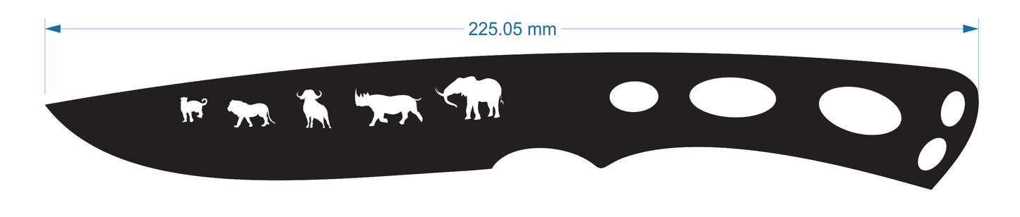 AfricaBig5A - 3x225mm 440C