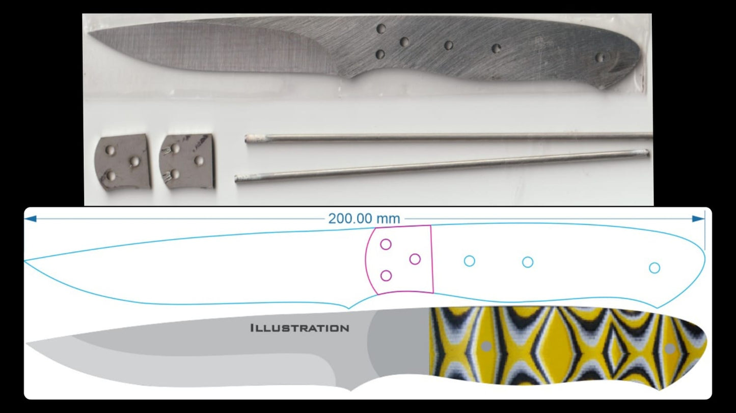 BenRood-3x200mm 1070 HT+HG w/t pin & bol