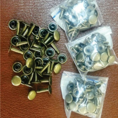 Leather Rivets Ant Brass 12mm (20Sets)