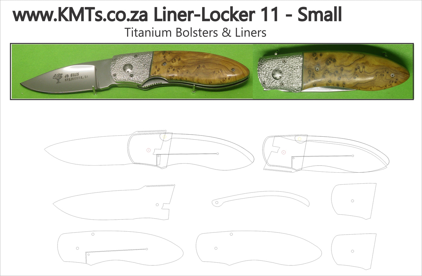 Liner-Lock 11S - 144/ 87/57mm - Titanium